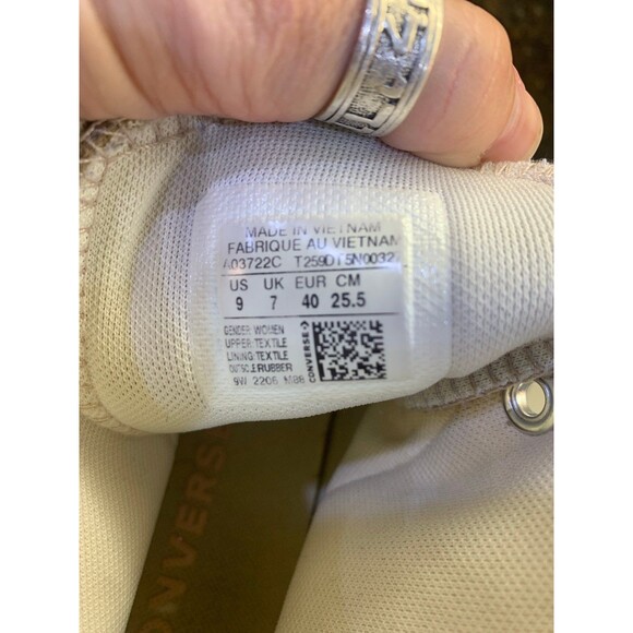 Converse CTAS Move Platform Sneakers Egret/Stone Mauve/Rust Pink W 9 - Picture 7 of 8